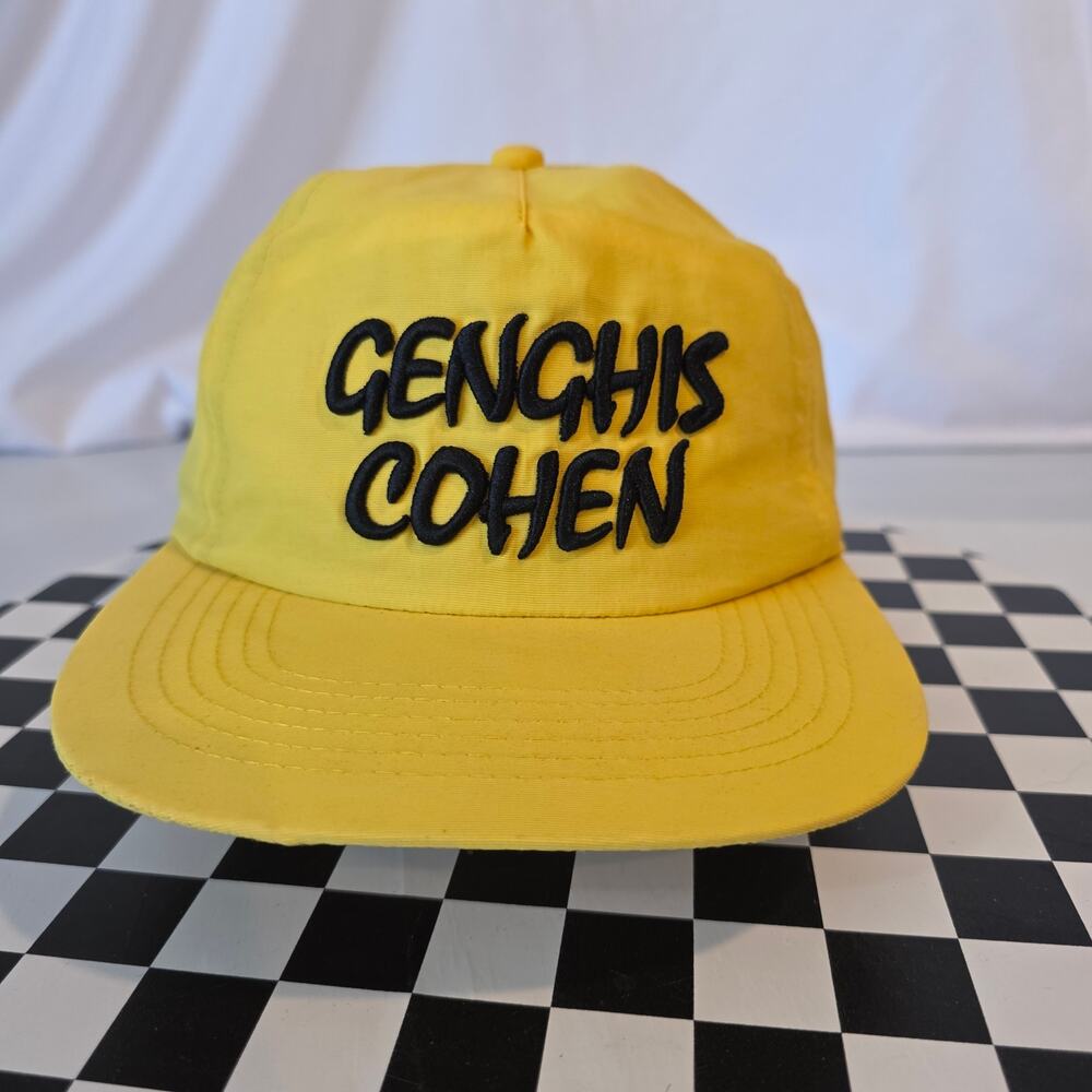 Genghis Cohen Fairfax Ave Yellow Strapback Hat Los Angeles Restaurant Promo